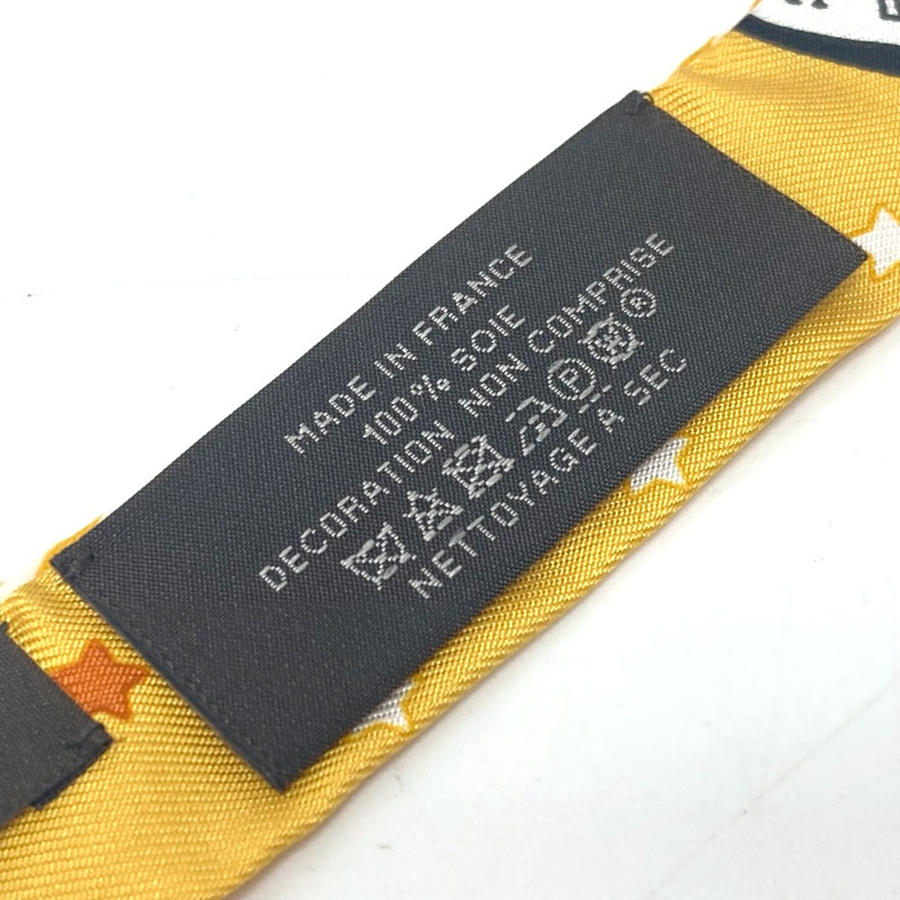 HERMES Twilly Doll Candy Hermes Paris Station Scarf Silk Women's Yellow