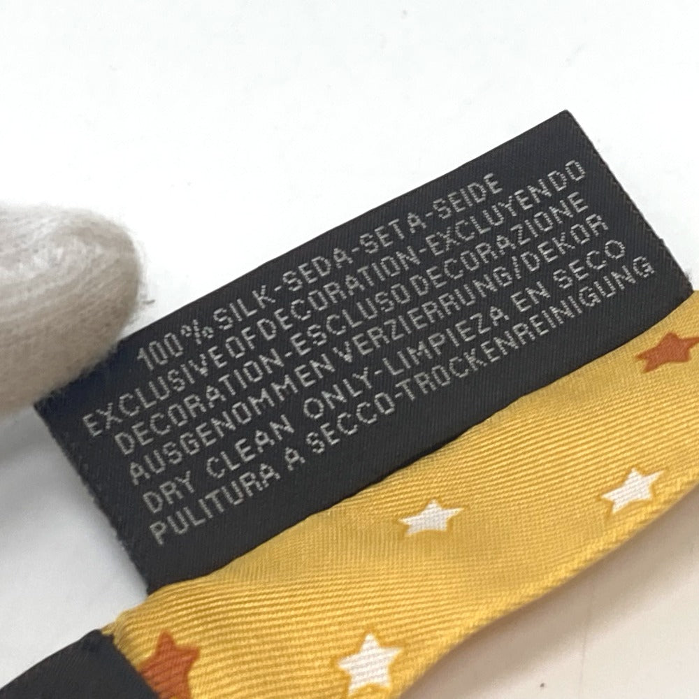 HERMES Twilly Doll Candy Hermes Paris Station Scarf Silk Women's Yellow