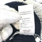 Christian Dior 31NOE714IXGH Beanie, Knit Cap, Logo Hat, Wool/Cashmere, Women's, Navy