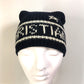 Christian Dior 31NOE714IXGH Beanie, Knit Cap, Logo Hat, Wool/Cashmere, Women's, Navy