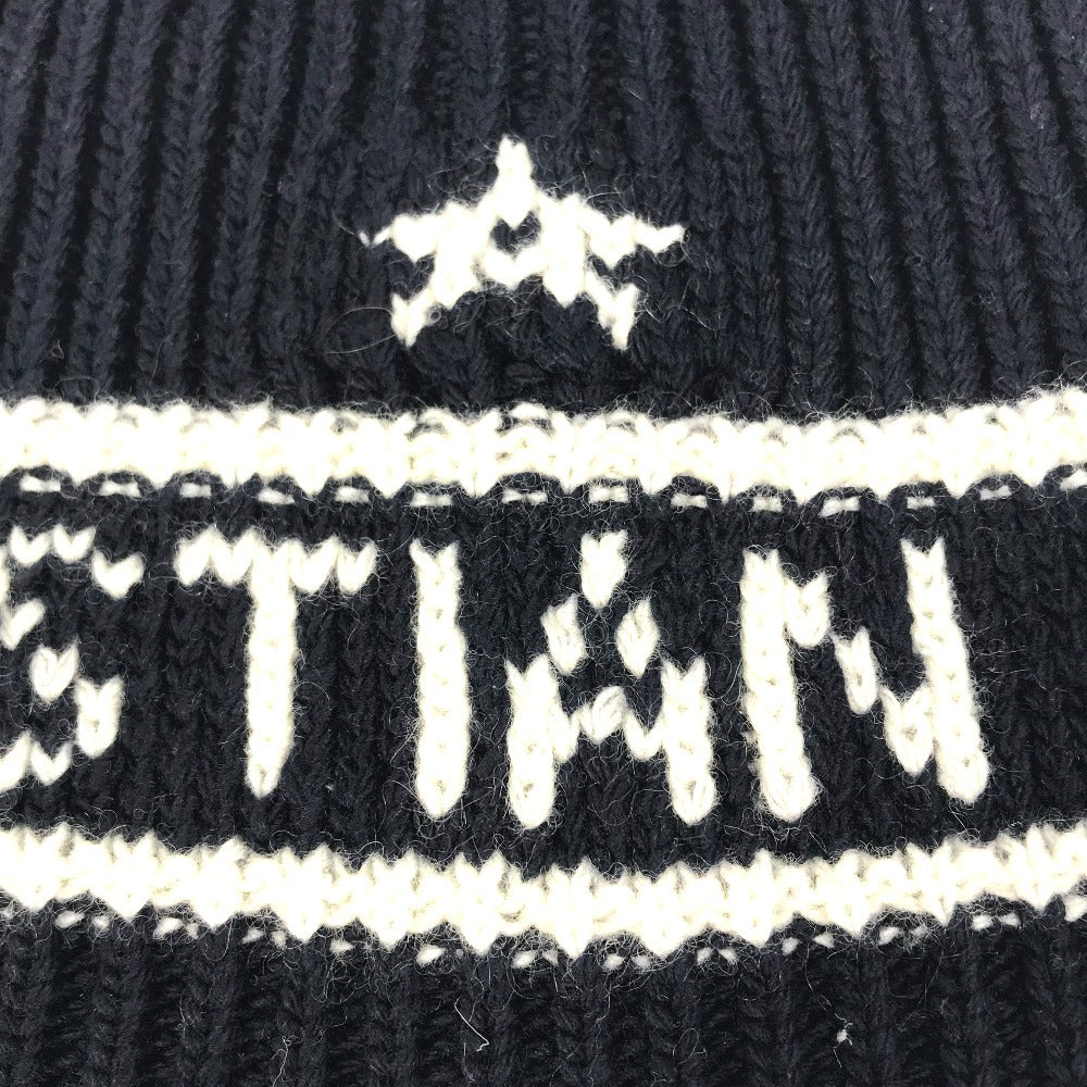 Christian Dior 31NOE714IXGH Beanie, Knit Cap, Logo Hat, Wool/Cashmere, Women's, Navy