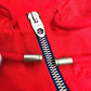 GUCCI 671462 The North Face Collaboration Zip-Up Hoodie, Men's Cotton Outerwear, Red/Blue