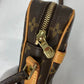 LOUIS VUITTON M45266 Monogram Danube Crossbody Pochette Shoulder Bag in Monogram Canvas, Brown, for Women
