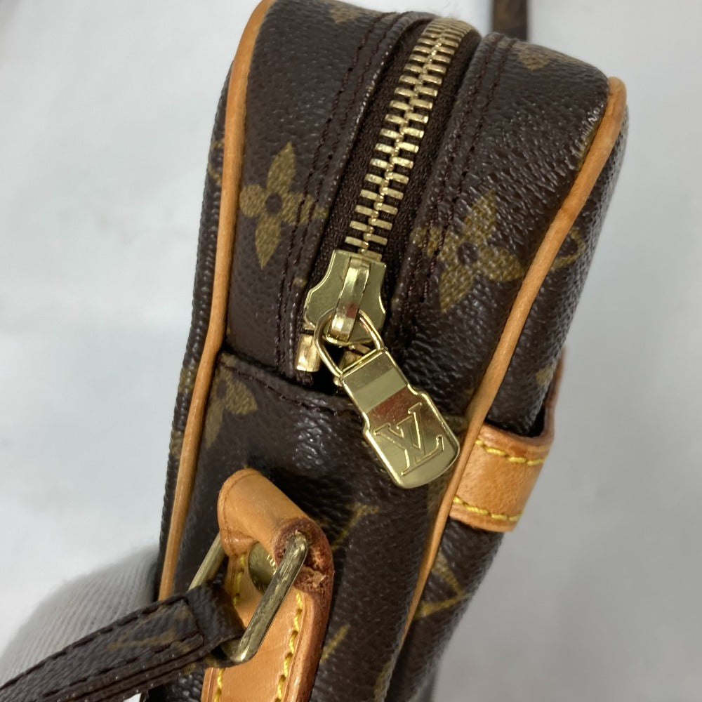 LOUIS VUITTON M45266 Monogram Danube Crossbody Pochette Shoulder Bag in Monogram Canvas, Brown, for Women