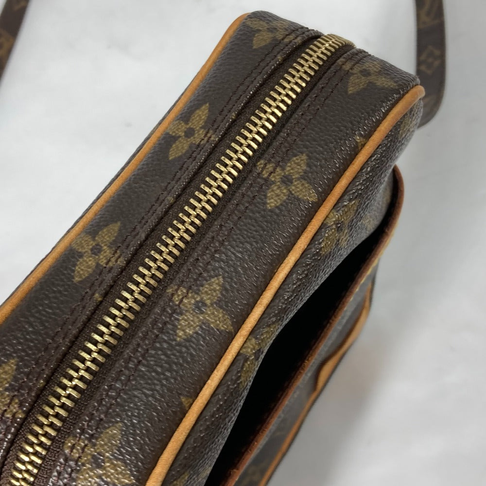 LOUIS VUITTON M45266 Monogram Danube Crossbody Pochette Shoulder Bag in Monogram Canvas, Brown, for Women