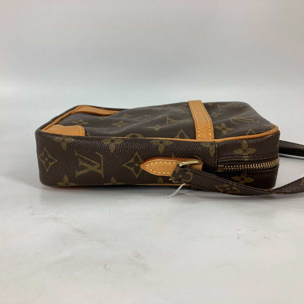 LOUIS VUITTON M45266 Monogram Danube Crossbody Pochette Shoulder Bag in Monogram Canvas, Brown, for Women