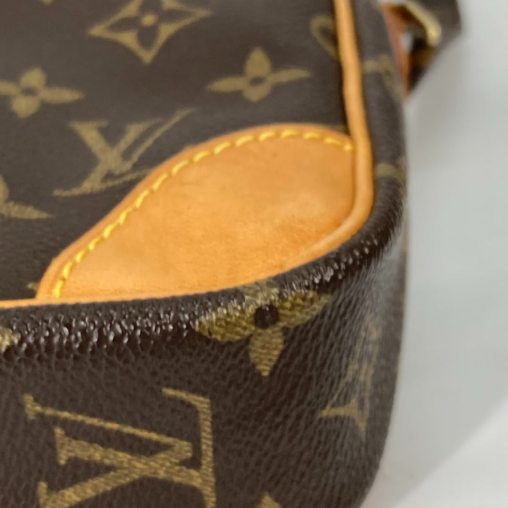 LOUIS VUITTON M45266 Monogram Danube Crossbody Pochette Shoulder Bag in Monogram Canvas, Brown, for Women