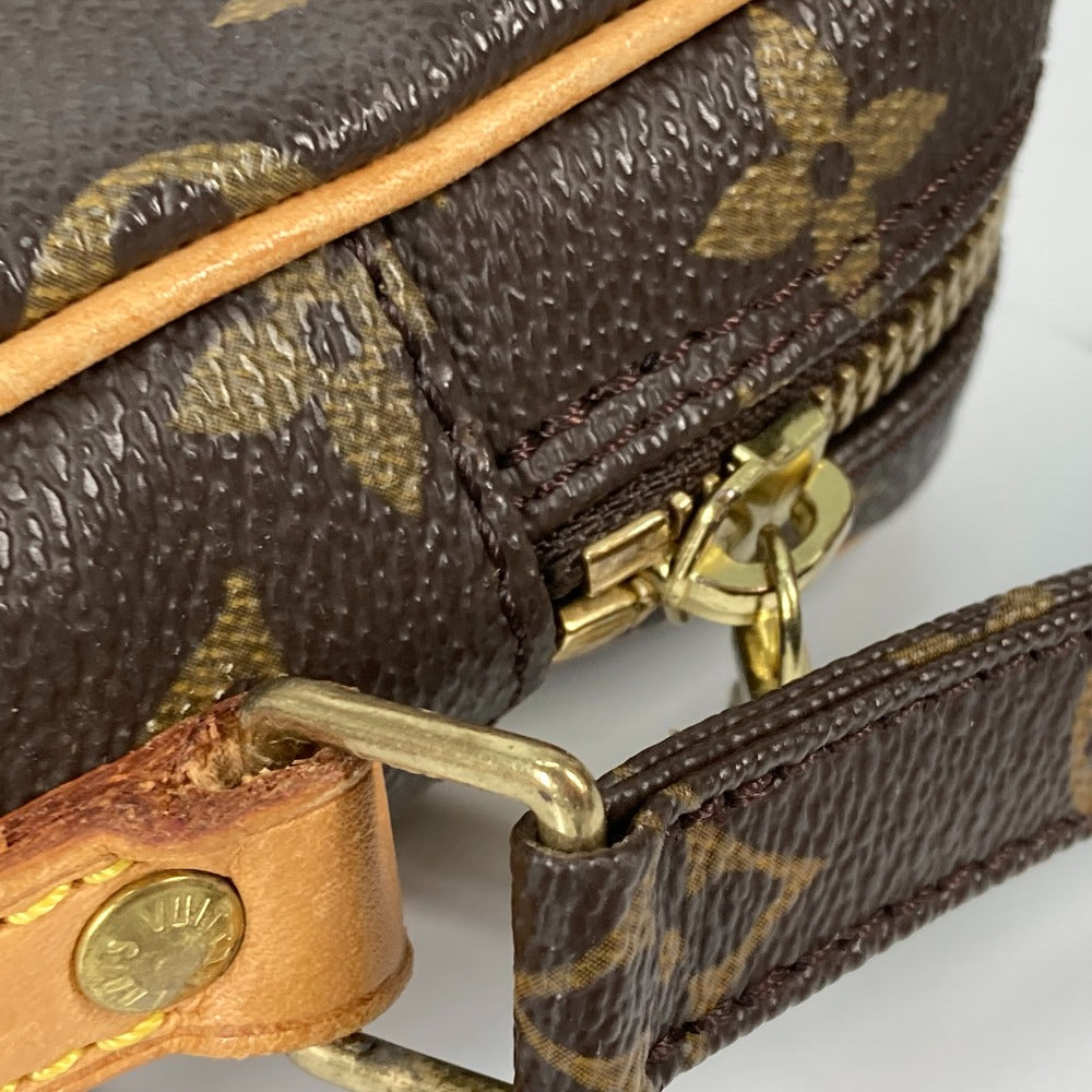 LOUIS VUITTON M45266 Monogram Danube Crossbody Pochette Shoulder Bag in Monogram Canvas, Brown, for Women