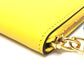 HERMES Chaine d'Ancre Zip Ango IC Case, Pass Case, Wallet, Card Case, Evercolor, Unisex, Yellow