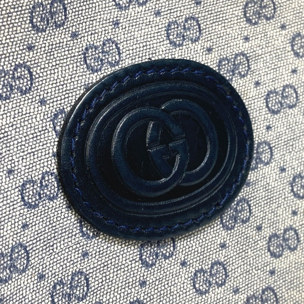 GUCCI GG Plus Pochette/Crossbody Bag, Old Gucci Shoulder Bag GGPVC/Leather, Women's, Navy