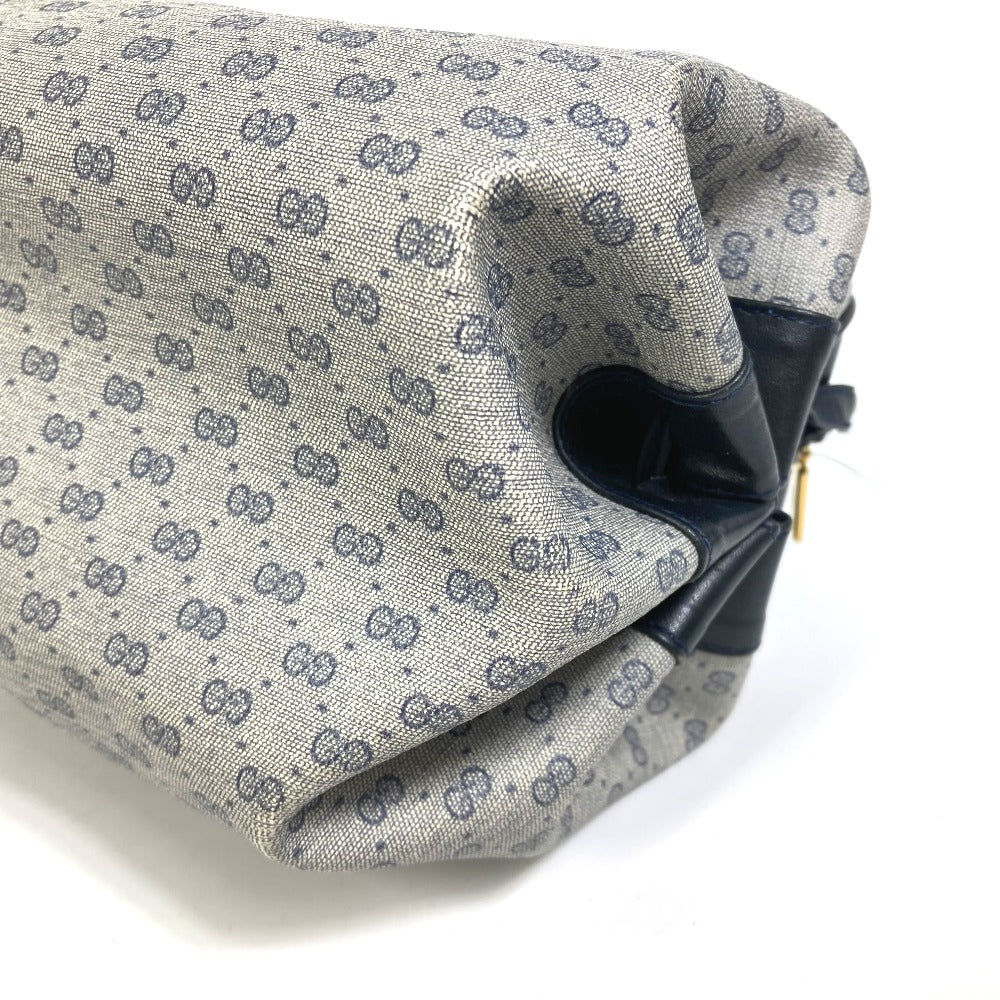 GUCCI GG Plus Pochette/Crossbody Bag, Old Gucci Shoulder Bag GGPVC/Leather, Women's, Navy