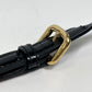 Salvatore Ferragamo EE-21-E196 ヴァラ パテント/斜め掛け カバン フラットバッグ ショルダーバッグ エナメル/レザー レディース ブラック
