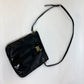 Salvatore Ferragamo EE-21-E196 ヴァラ パテント/斜め掛け カバン フラットバッグ ショルダーバッグ エナメル/レザー レディース ブラック
