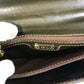 FENDI handbag, vintage bag, 2-way crossbody/shoulder bag, leather, women's, khaki