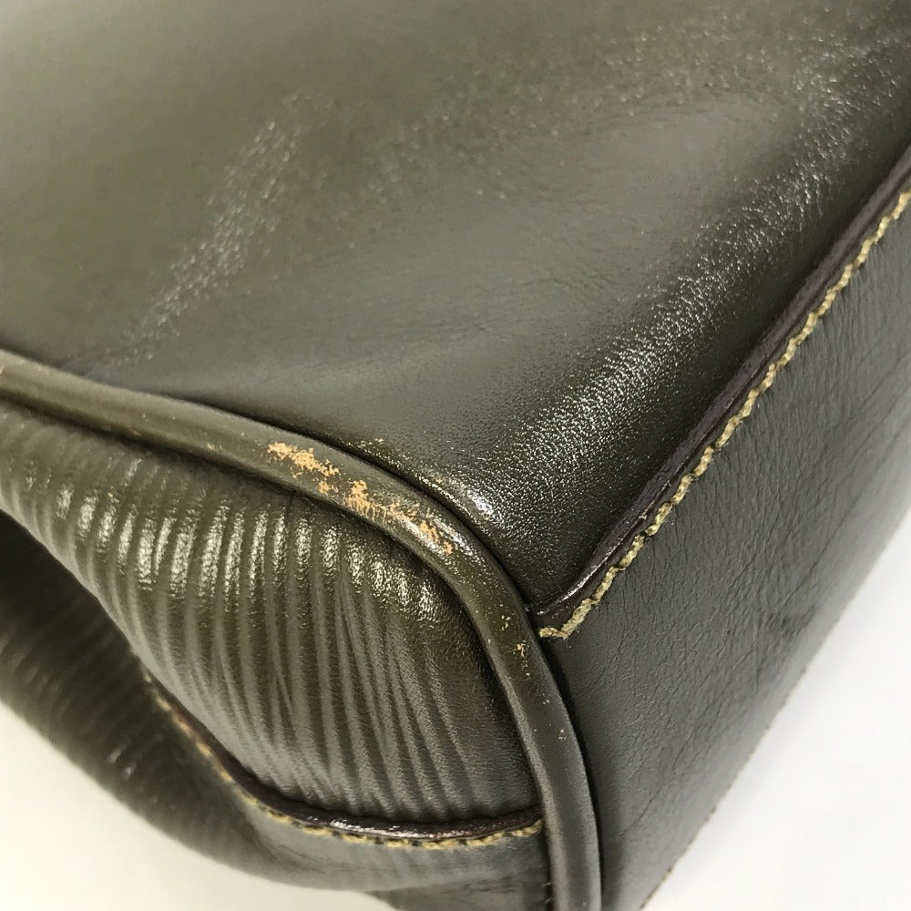FENDI handbag, vintage bag, 2-way crossbody/shoulder bag, leather, women's, khaki