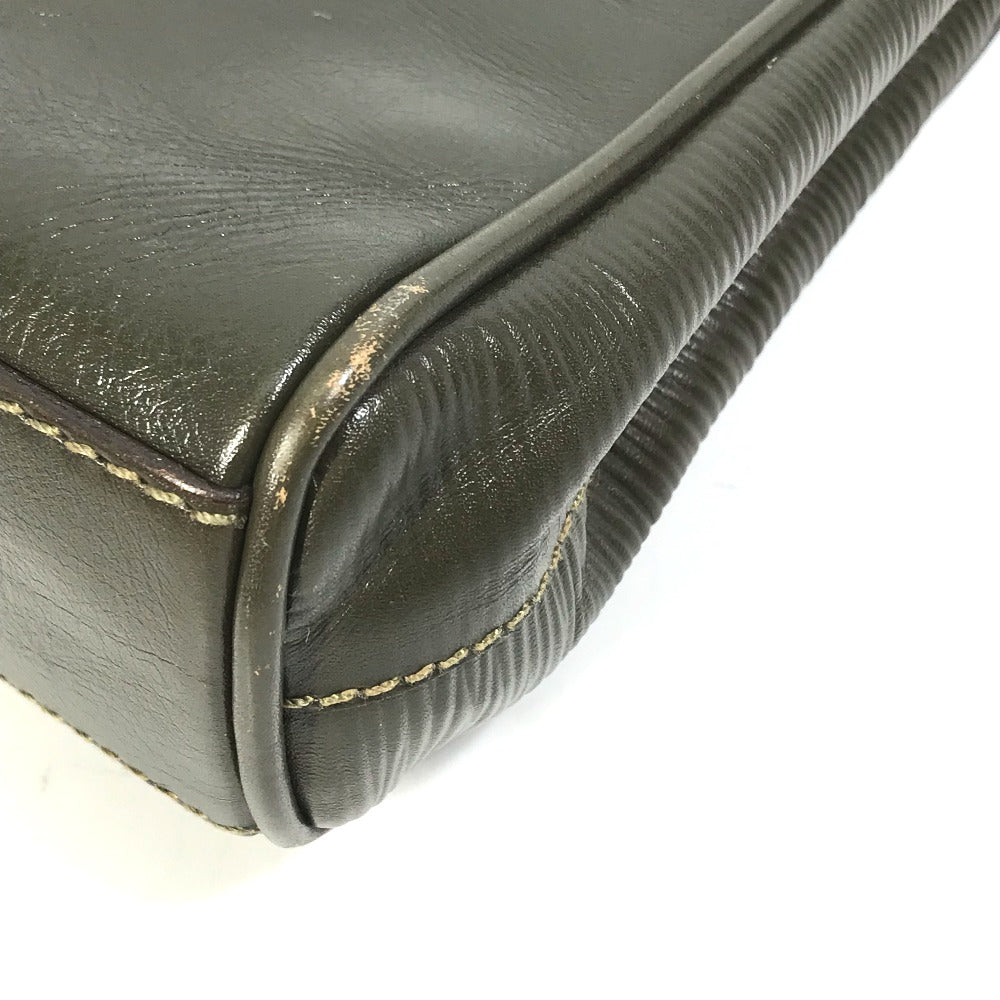 FENDI handbag, vintage bag, 2-way crossbody/shoulder bag, leather, women's, khaki