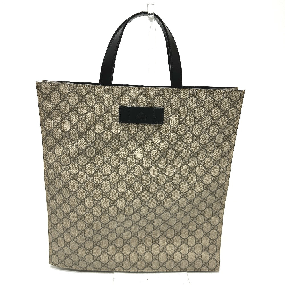 GUCCI 456217 GG Handbag/Tote Bag in GG Supreme Canvas, Men's, Beige