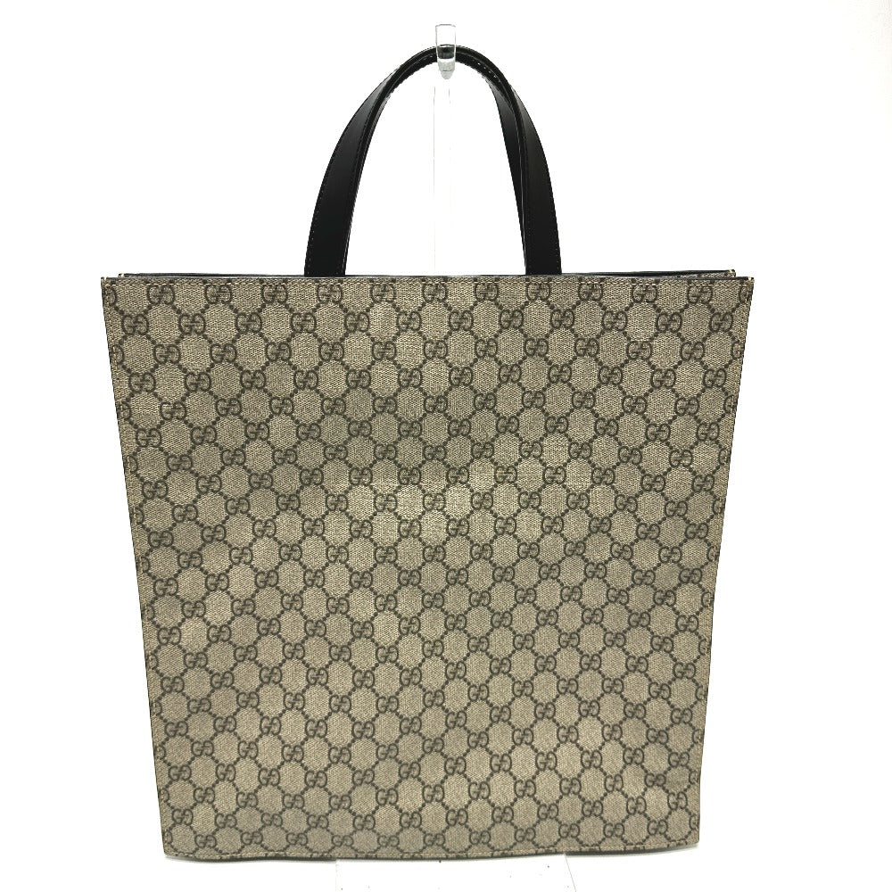 GUCCI 456217 GG Handbag/Tote Bag in GG Supreme Canvas, Men's, Beige