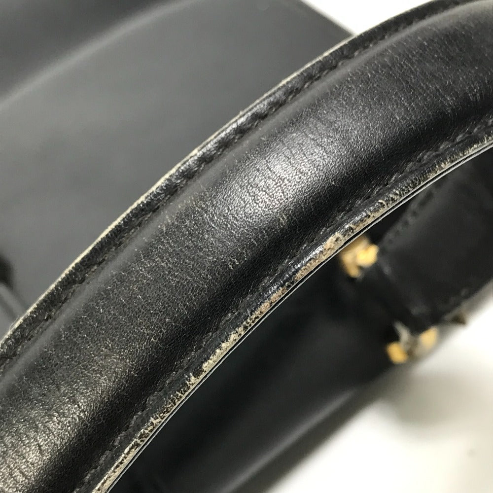 GUCCI Bag Old Gucci Handbag Leather Women's Black