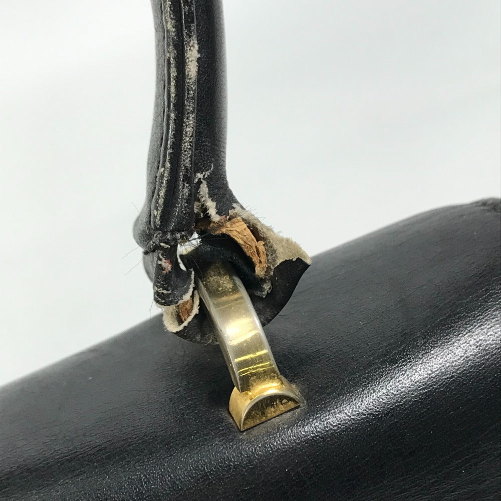GUCCI Bag Old Gucci Handbag Leather Women's Black