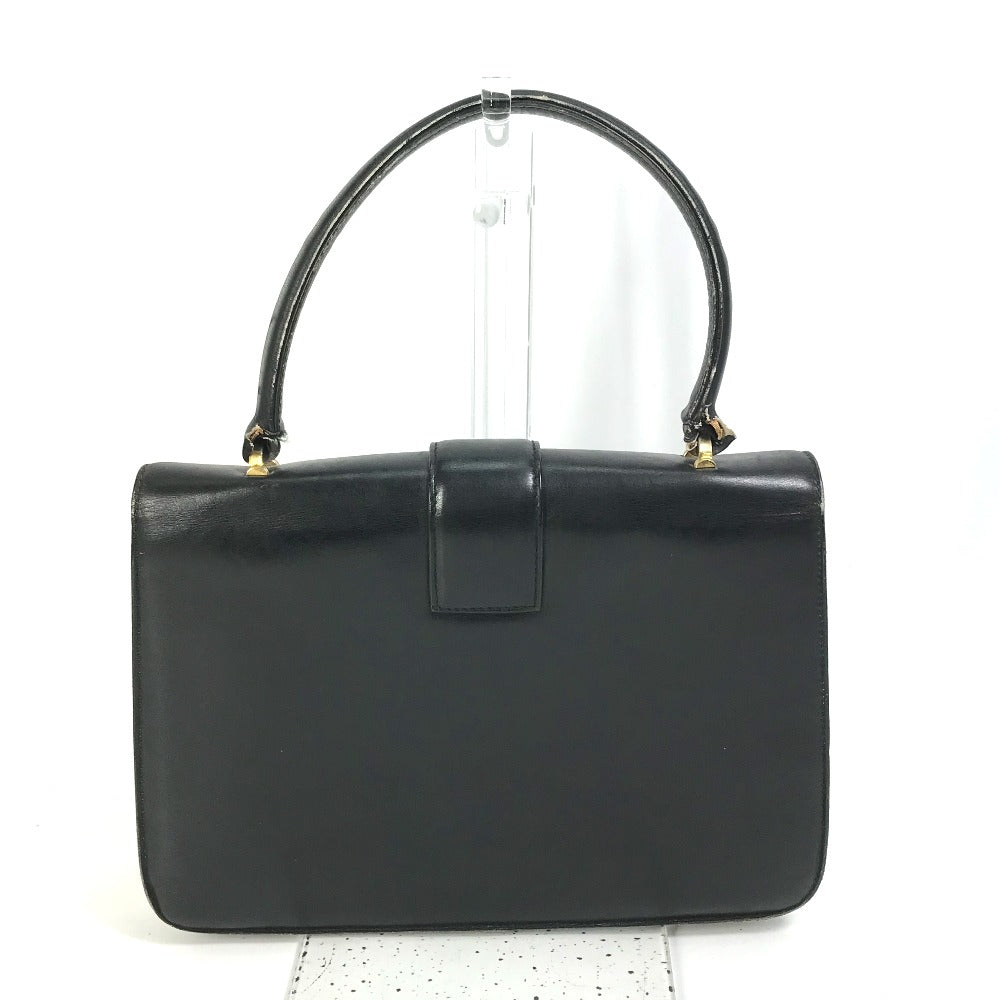 GUCCI Bag Old Gucci Handbag Leather Women's Black