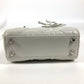 Dior Lady Dior Cannage Mini 2-Way Shoulder Bag, Crossbody Bag, Handbag, Leather, Women's, Metallic Gray
