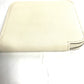 HERMES Silkin Coin Purse Compact Wallet Azap Compact Round Zipper Coin Case Epsom Women's Nata White