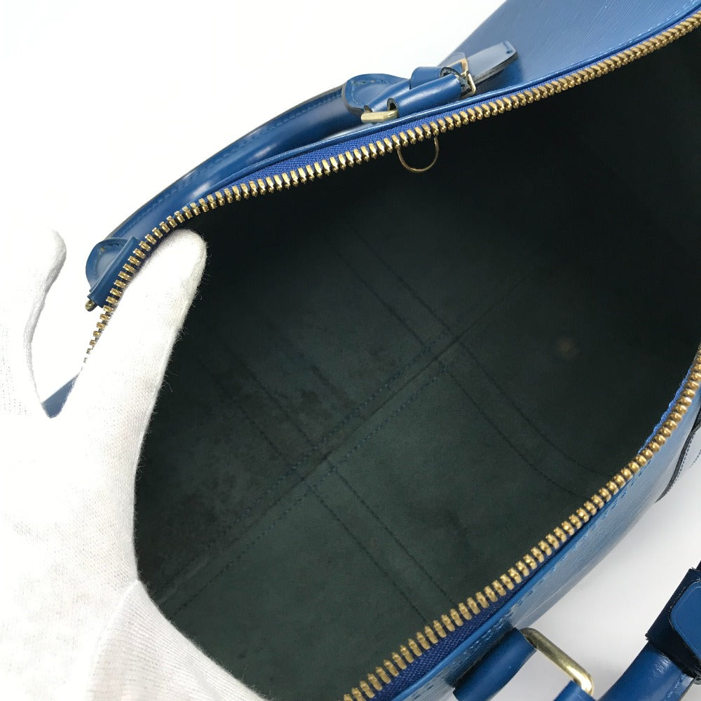 LOUIS VUITTON M42975 Epi Leather Keepall 45 Travel Bag, Handbag, Boston Bag, Toledo Blue, Women's