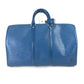 LOUIS VUITTON M42975 Epi Leather Keepall 45 Travel Bag, Handbag, Boston Bag, Toledo Blue, Women's