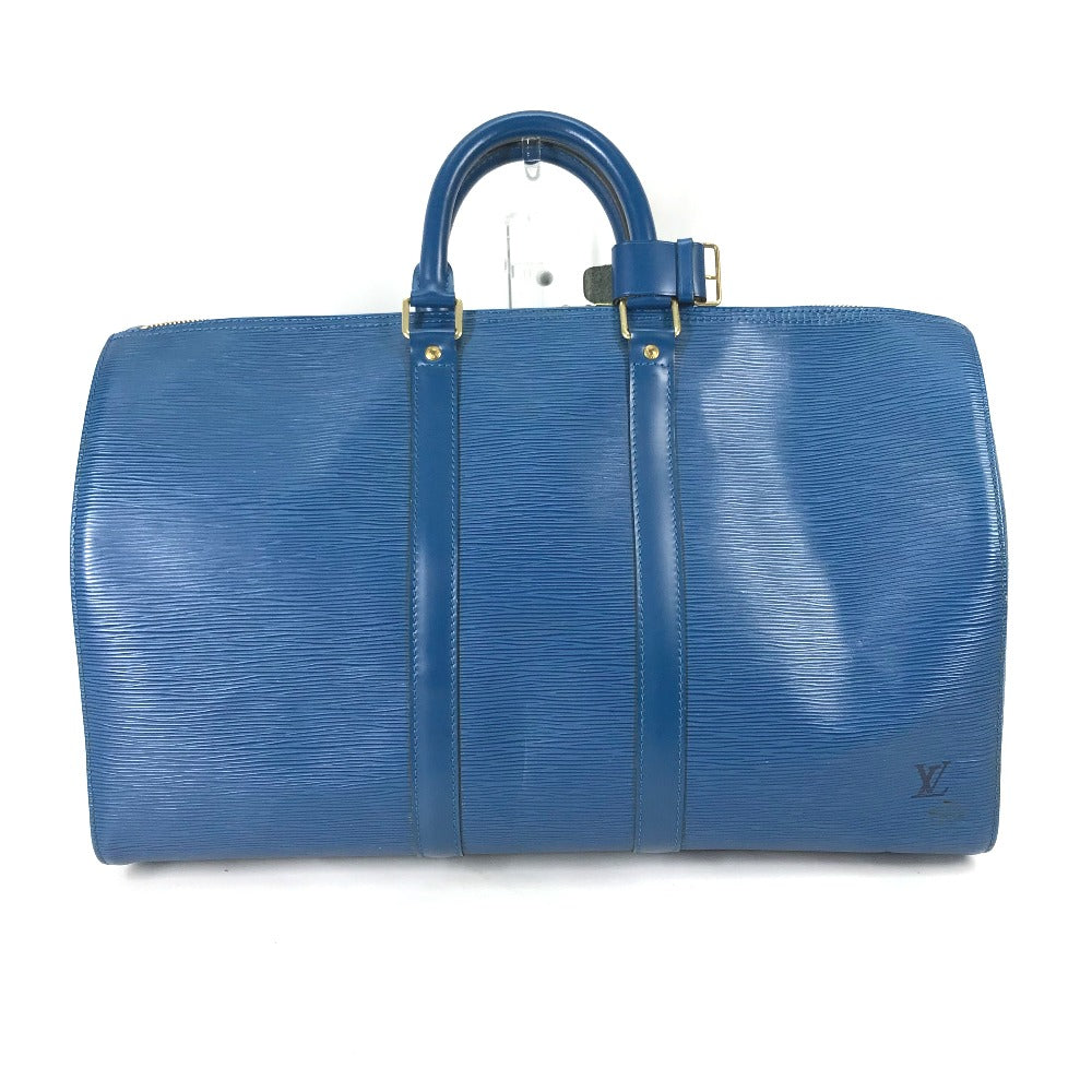 LOUIS VUITTON M42975 Epi Leather Keepall 45 Travel Bag, Handbag, Boston Bag, Toledo Blue, Women's