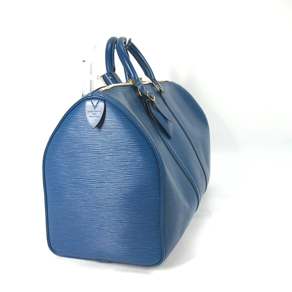 LOUIS VUITTON M42975 Epi Leather Keepall 45 Travel Bag, Handbag, Boston Bag, Toledo Blue, Women's