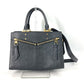 LOUIS VUITTON M54196 Monogram Empreinte Three PM 2-Way Shoulder Bag/Handbag in Monogram Empreinte Leather, Navy