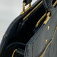 LOUIS VUITTON M54196 Monogram Empreinte Three PM 2-Way Shoulder Bag/Handbag in Monogram Empreinte Leather, Navy
