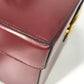 CELINE Vintage Vanity Box with Carriage Hardware and Mirror, Leather Handbag, Women's, Bordeaux