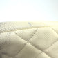 CHANEL CC Coco Mark Matelasse Quilted Chain Bag with Double Chain, Shoulder Bag, Caviar Leather, Women's, White
