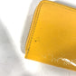 GUCCI 255452 Shima Line Micro Guccissima Wallet, Coin Purse, Compact Wallet, Card Case, Coin Case, Enamel, Women's, Yellow