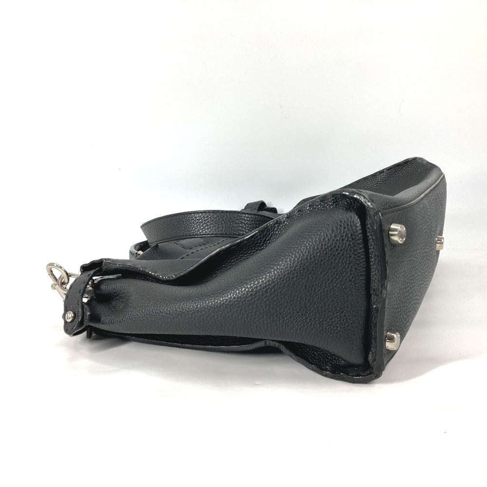 FENDI 7VA388 セレリア ピーカブー 2WAY ハンドバッグ ショルダーバッグ 斜め掛け ビジネスバッグ レザー レディース ブラック