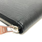 LOUIS VUITTON M60965 Epi Zippy Wallet Vertical Round Zipper Long Wallet Epi Leather Men's Black