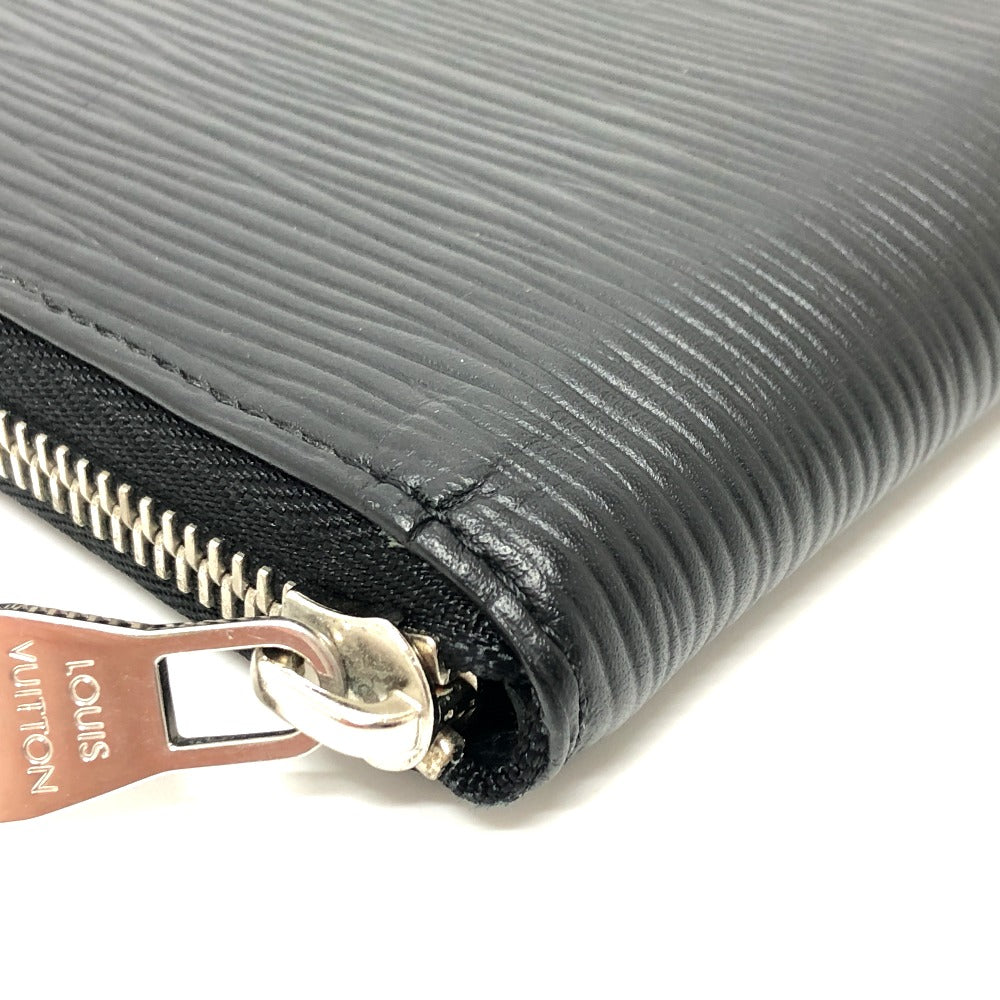LOUIS VUITTON M60965 Epi Zippy Wallet Vertical Round Zipper Long Wallet Epi Leather Men's Black