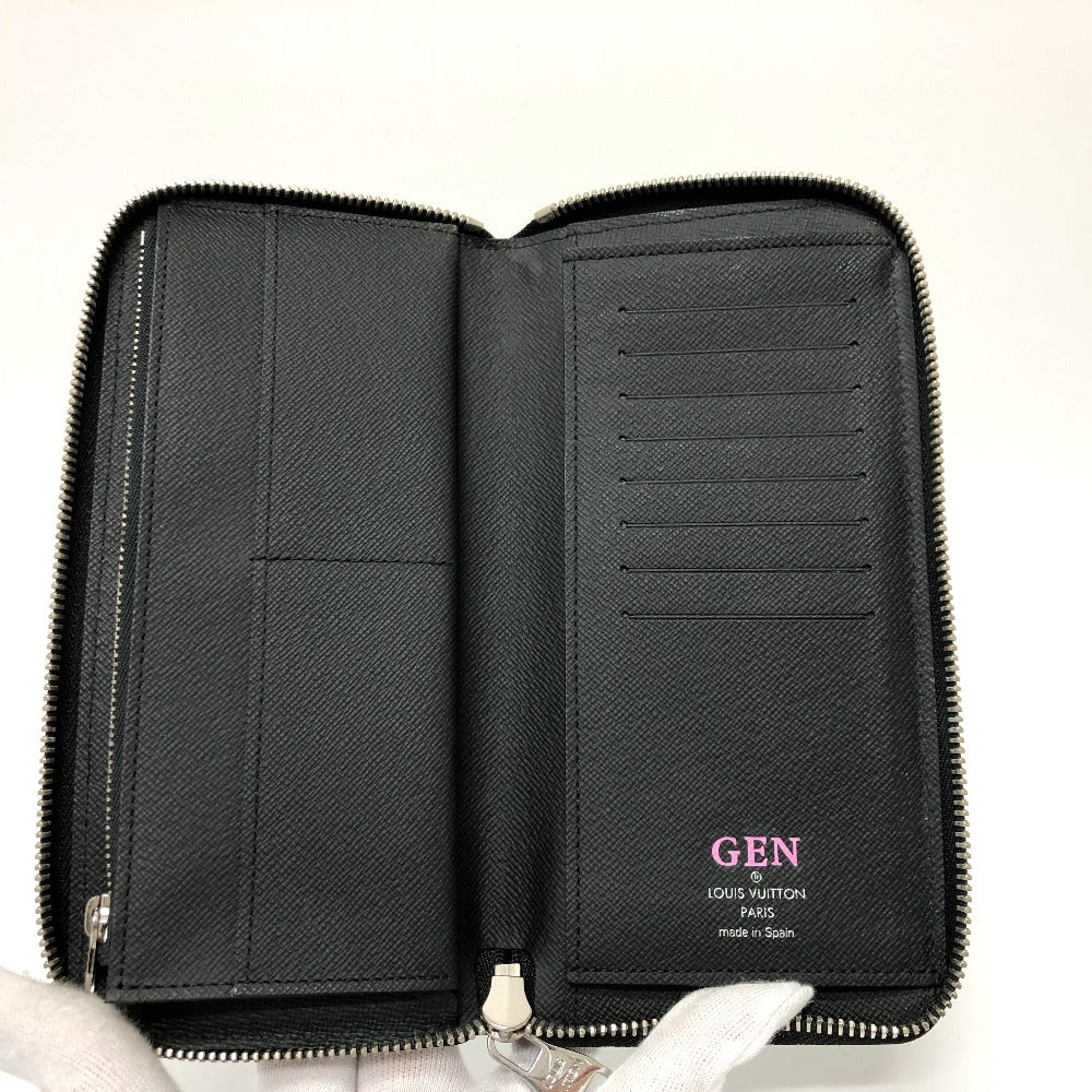 LOUIS VUITTON M60965 Epi Zippy Wallet Vertical Round Zipper Long Wallet Epi Leather Men's Black