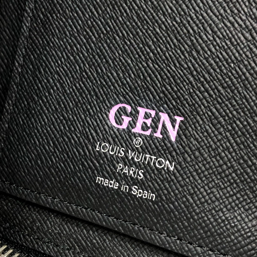 LOUIS VUITTON M60965 Epi Zippy Wallet Vertical Round Zipper Long Wallet Epi Leather Men's Black