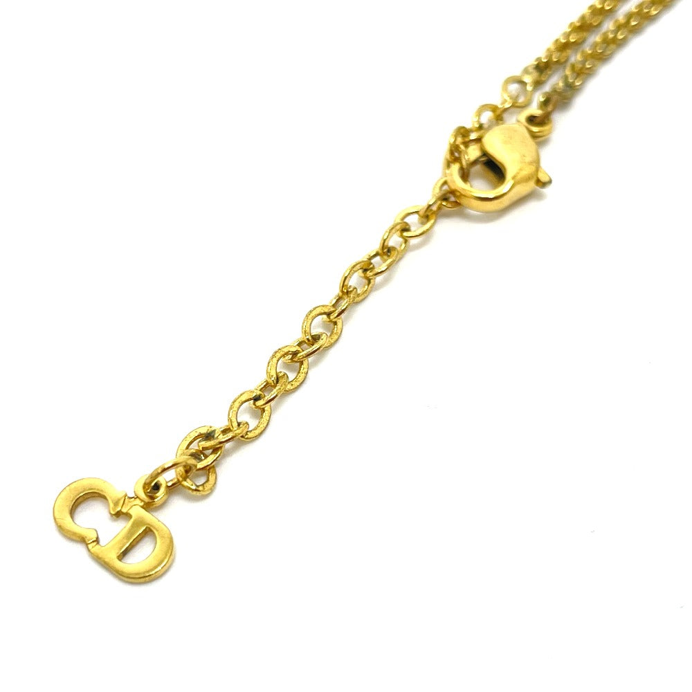 Dior CDロゴ バッグモチーフ カバン ヴィンテージ ネックレス GP レディース ゴールド