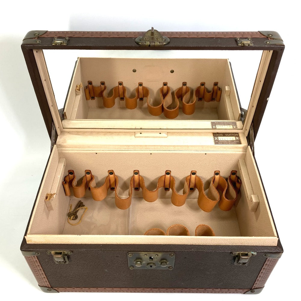 LOUIS VUITTON Constellations Vintage Leather Trunk, Unisex, Brown