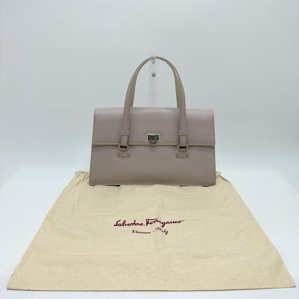 Salvatore Ferragamo Gancini handbag in pink leather for women