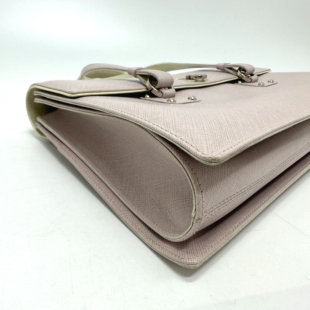 Salvatore Ferragamo Gancini handbag in pink leather for women