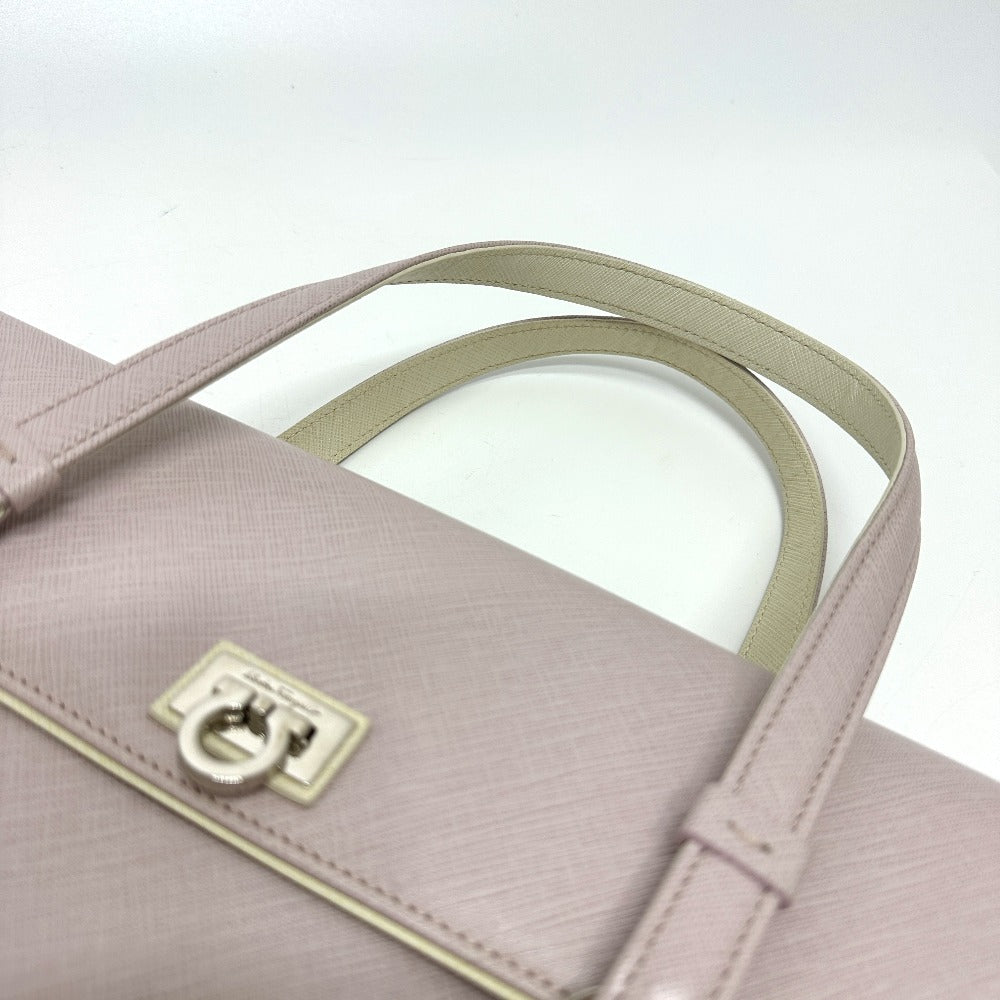Salvatore Ferragamo Gancini handbag in pink leather for women