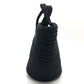 BALENCIAGA 695612 ロゴ イビザ カゴバッグ Ibiza スモール ストラップ付きバスケット ブラック コード カバン トートバッグ サマーバッグ ハンドバッグ ナイロン レディース ブラック