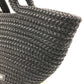 BALENCIAGA 695612 ロゴ イビザ カゴバッグ Ibiza スモール ストラップ付きバスケット ブラック コード カバン トートバッグ サマーバッグ ハンドバッグ ナイロン レディース ブラック