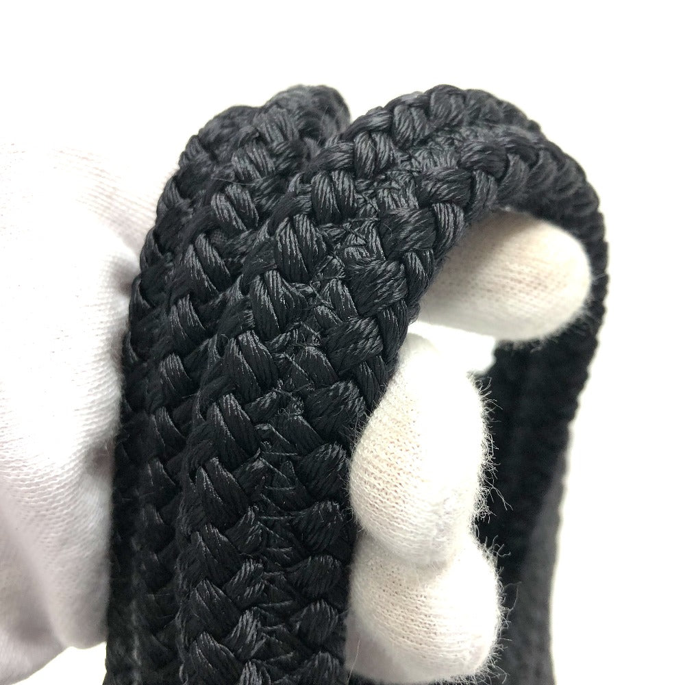 BALENCIAGA 695612 ロゴ イビザ カゴバッグ Ibiza スモール ストラップ付きバスケット ブラック コード カバン トートバッグ サマーバッグ ハンドバッグ ナイロン レディース ブラック