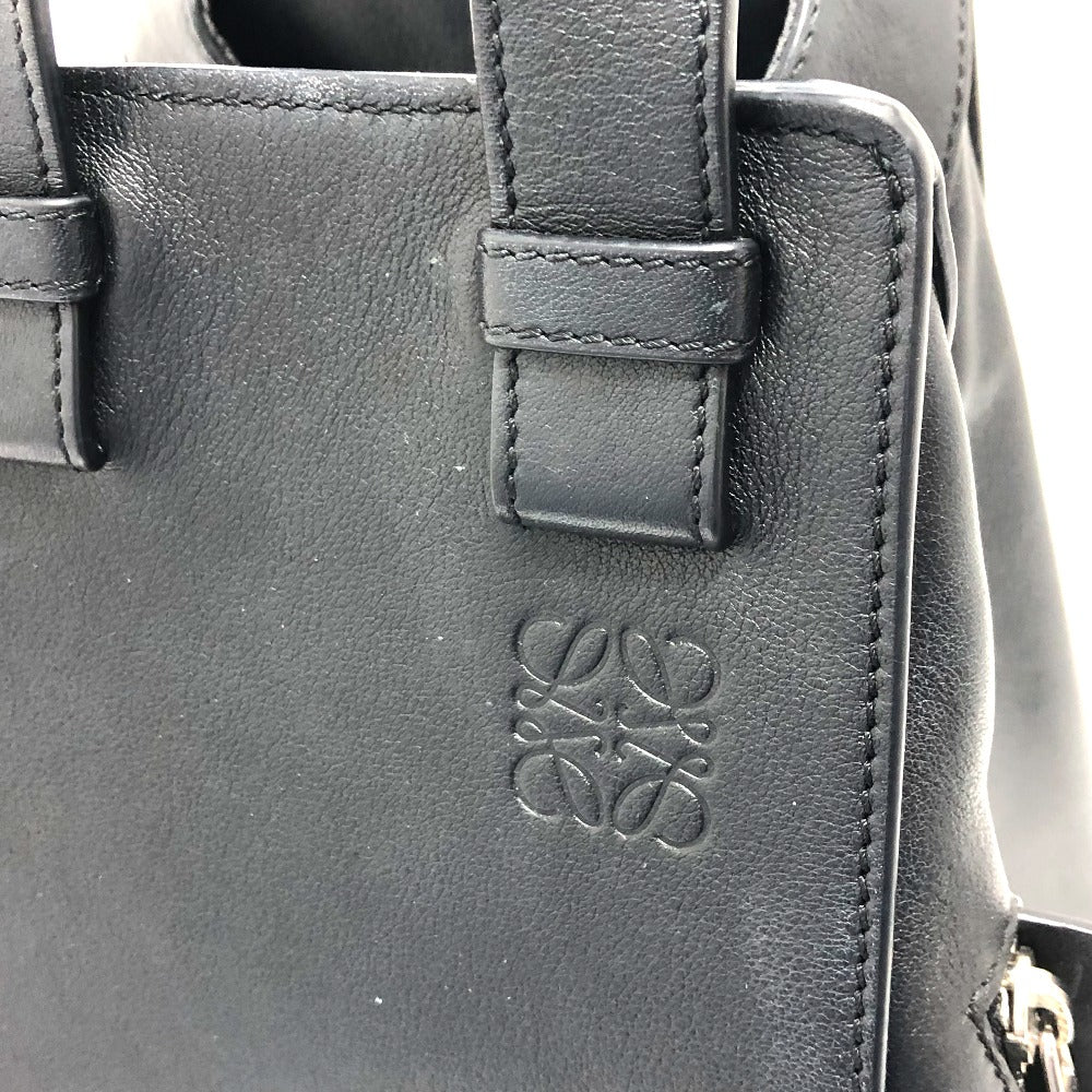 LOEWE ハンモック ミディアム 2WAYバッグ ハンドバッグ ハンドバッグ レザー レディース ブラック - brandshop-reference